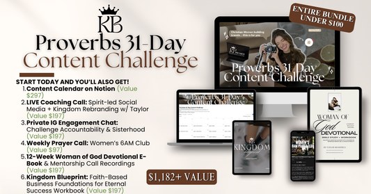 Proverbs 31-Day Content Challenge