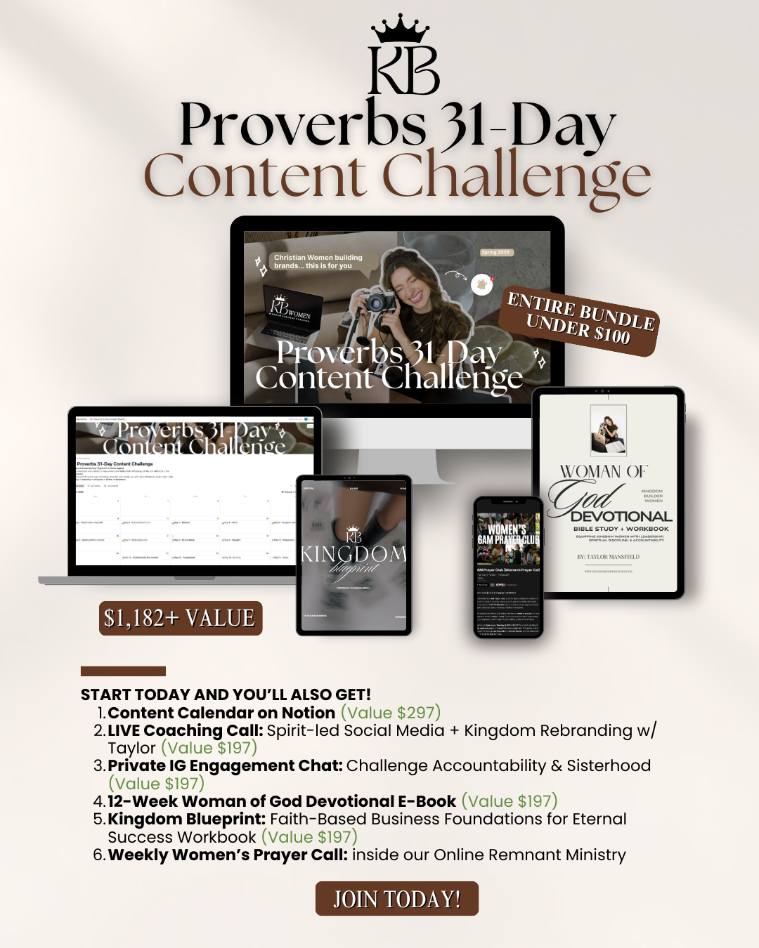 Proverbs 31-Day Content Challenge