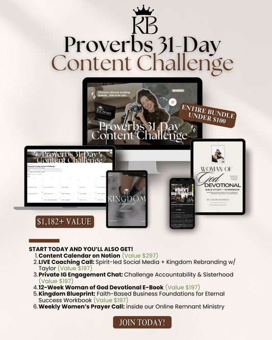 Proverbs 31-Day Content Challenge
